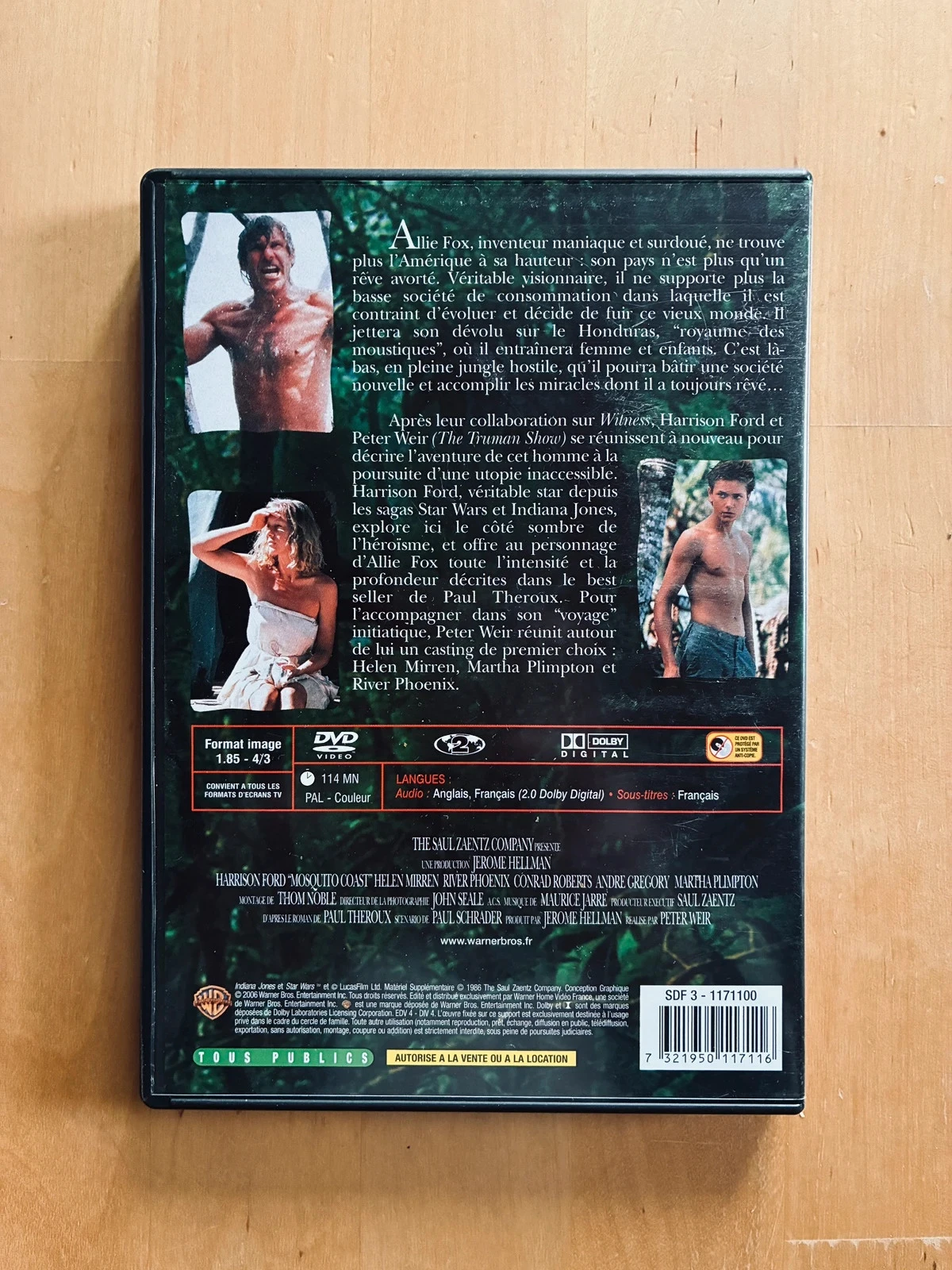 DVD Mosquito Coast de Peter Weir com Harrison Ford. – photo 3